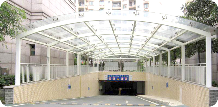 重庆钢结构商场出入口